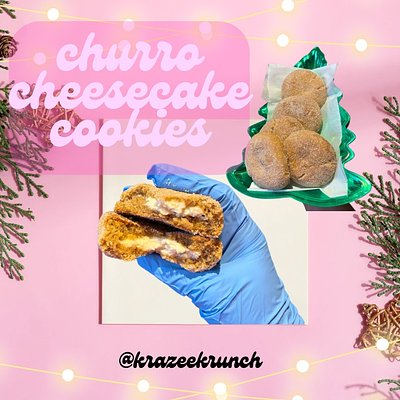 Churro Cheesecake Cookies