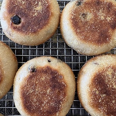 Lemon Blueberry Sourdough English Muffins - Pack Of 6 *Easter*