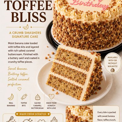 Banana Toffee Bliss Cake