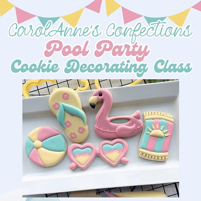Pool Party Cookie Decorating class