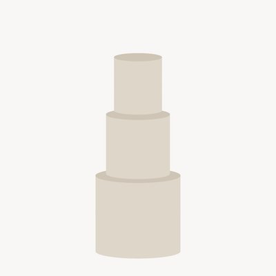 3 Tier - 8” Base, 6” Mid, 4” Top