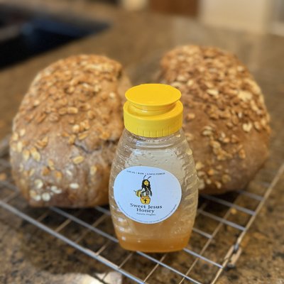 Honey Oat Sourdough Sandwich Loaf 