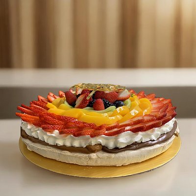 Pavlova Pequeña De Frutas Mixtas/Small Mixed Fruit Pavlova (6 a 8 Porciones)