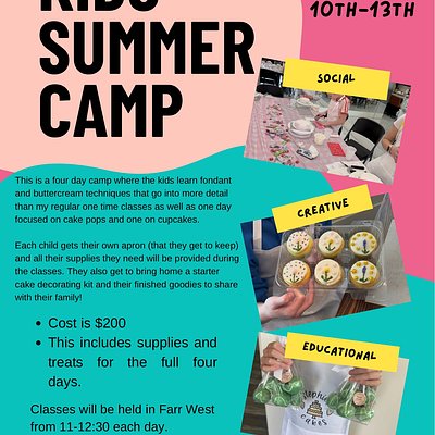 Kids Cake Camp 8/10-8/13