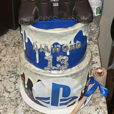 Large Two Tiered Breakable Cake Chocolate Piñata 