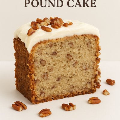 Butter Pecan Pound Cake 