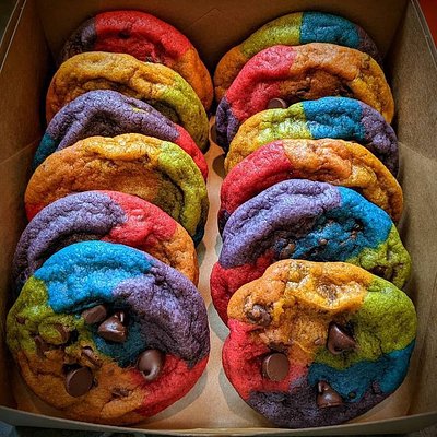 Chocolate Chip RAINBOW COOKIES 🍪 