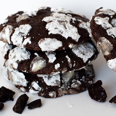 Chocolate Crinkle Cookies Black Forest  Espresso Cherry 