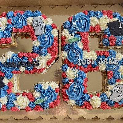 Number/letter Cookie Cake