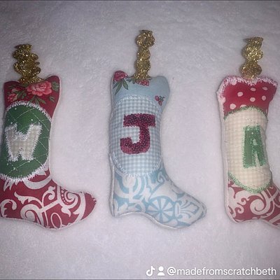 Handmade Boot Ornament