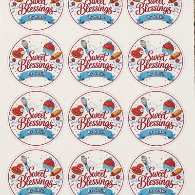 Dozen edible Icing Sheets 