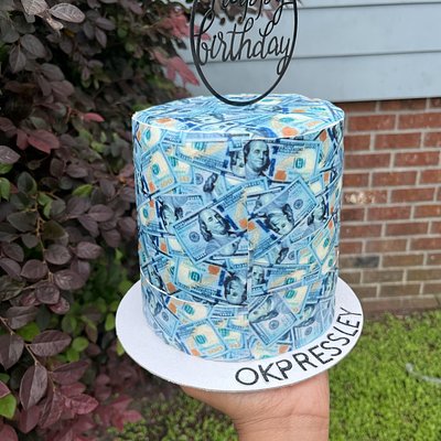 6”double Layer Money Cake 