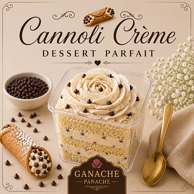 🤍Cannoli Crème Dessert Parfait