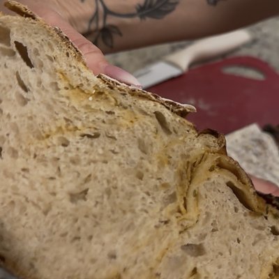 Roasted Garlic Sourdough Loaf