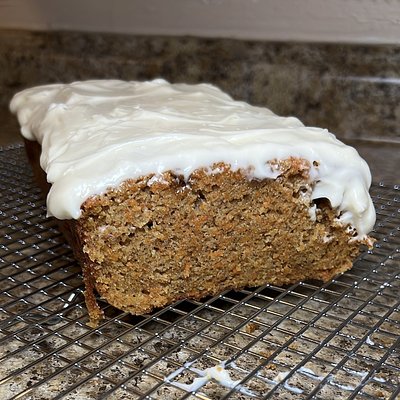 Carrot Loaf With Brown Butter Cream Cheese Frosting 