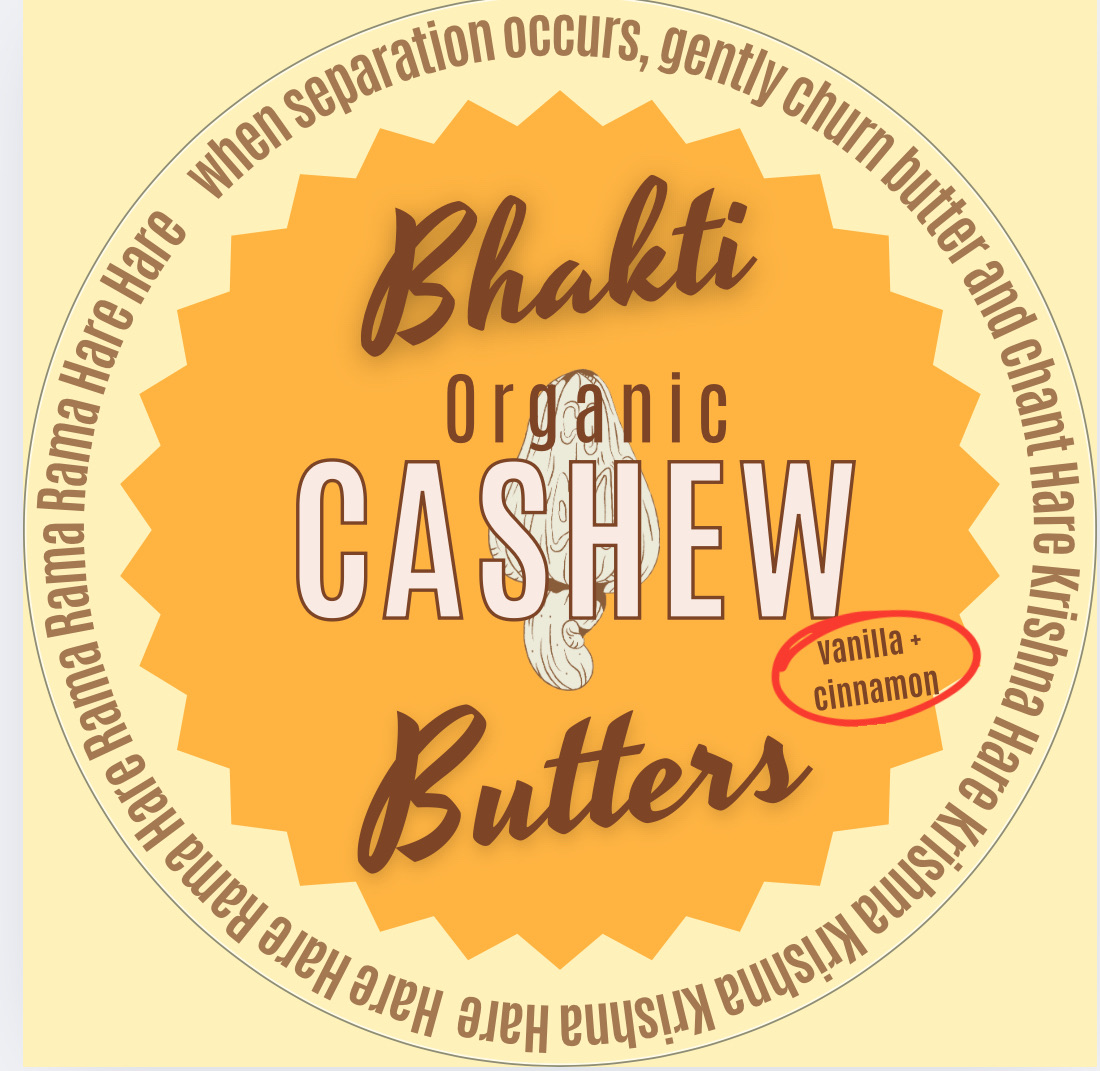 Organic Cashew Butter (Vanilla + Cinnamon) 8oz