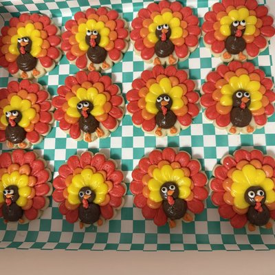 Turkey Buttercream Sugar Cookies