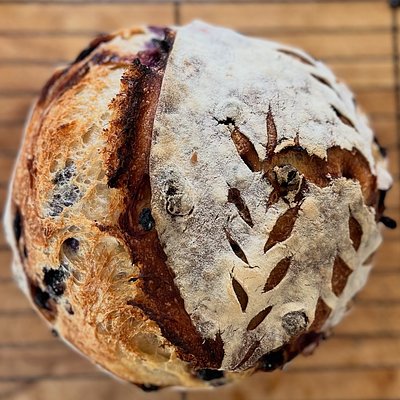 Blueberry Lemon Artisan Sourdough Loaf