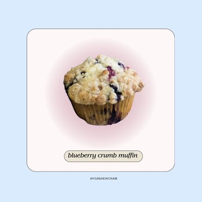 Blueberry Crumb Muffins (4ct)