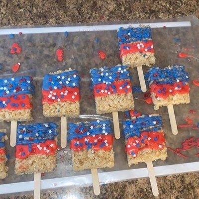 Independence Day Rice Crispy Treats 