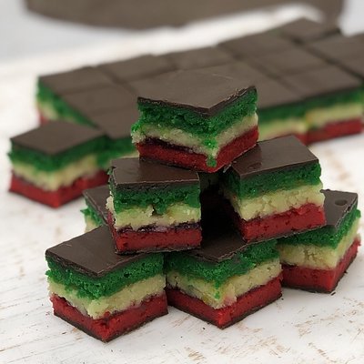 Italian 7 Layer Cookies 1/4 Sheet (54 Pieces)