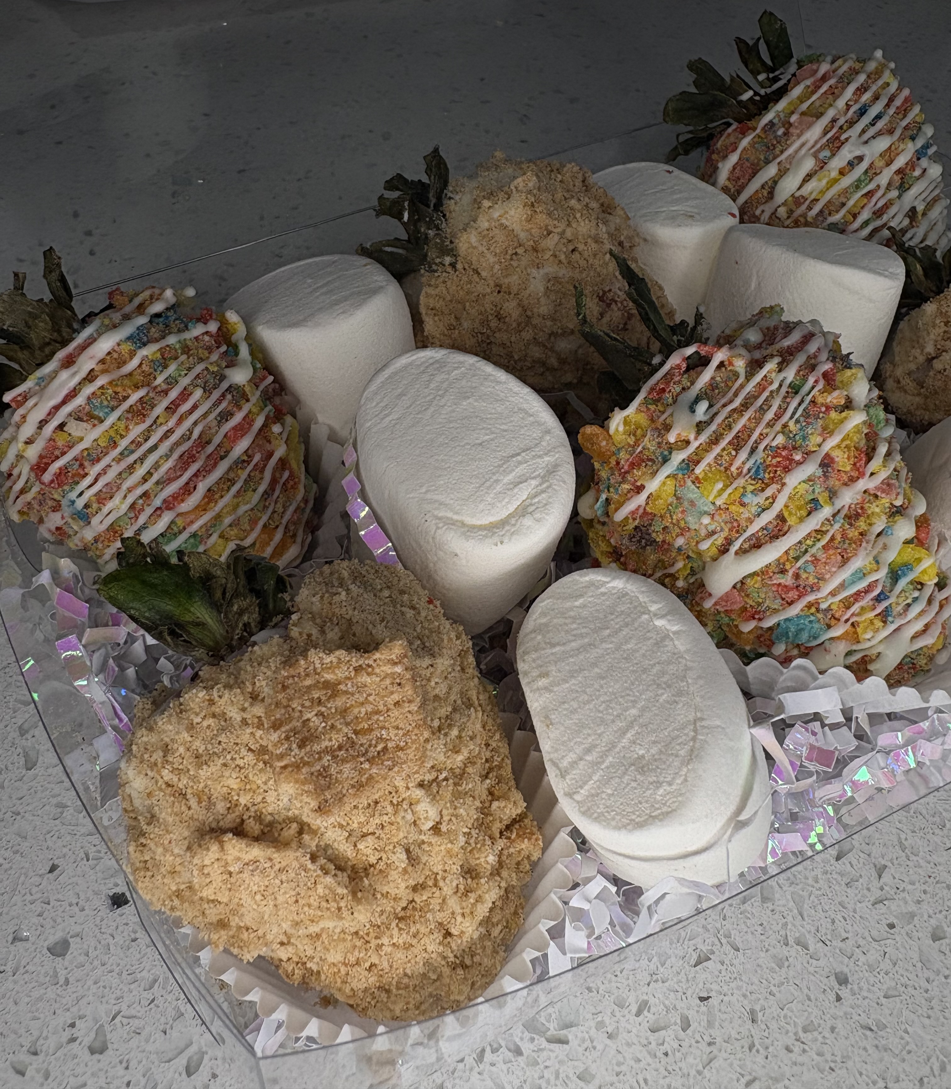 Cereal Coated Chocolate Covered Strawberries 