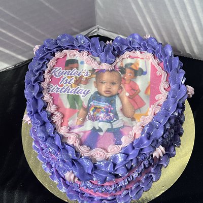 6” Mini Heart Smash Cake 