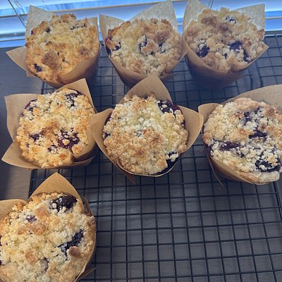 Blueberry Crumble Muffins 6 or 12 Pack 