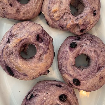 Double Blueberry Bagels