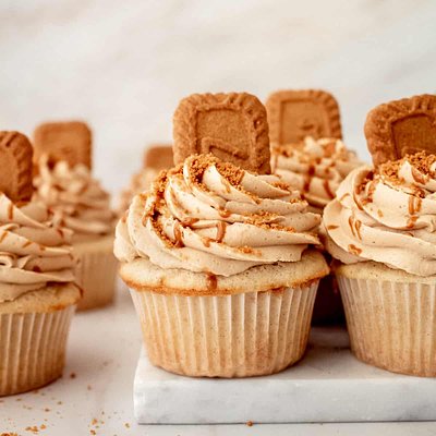 Biscoff Cookie Butter Cupcakes