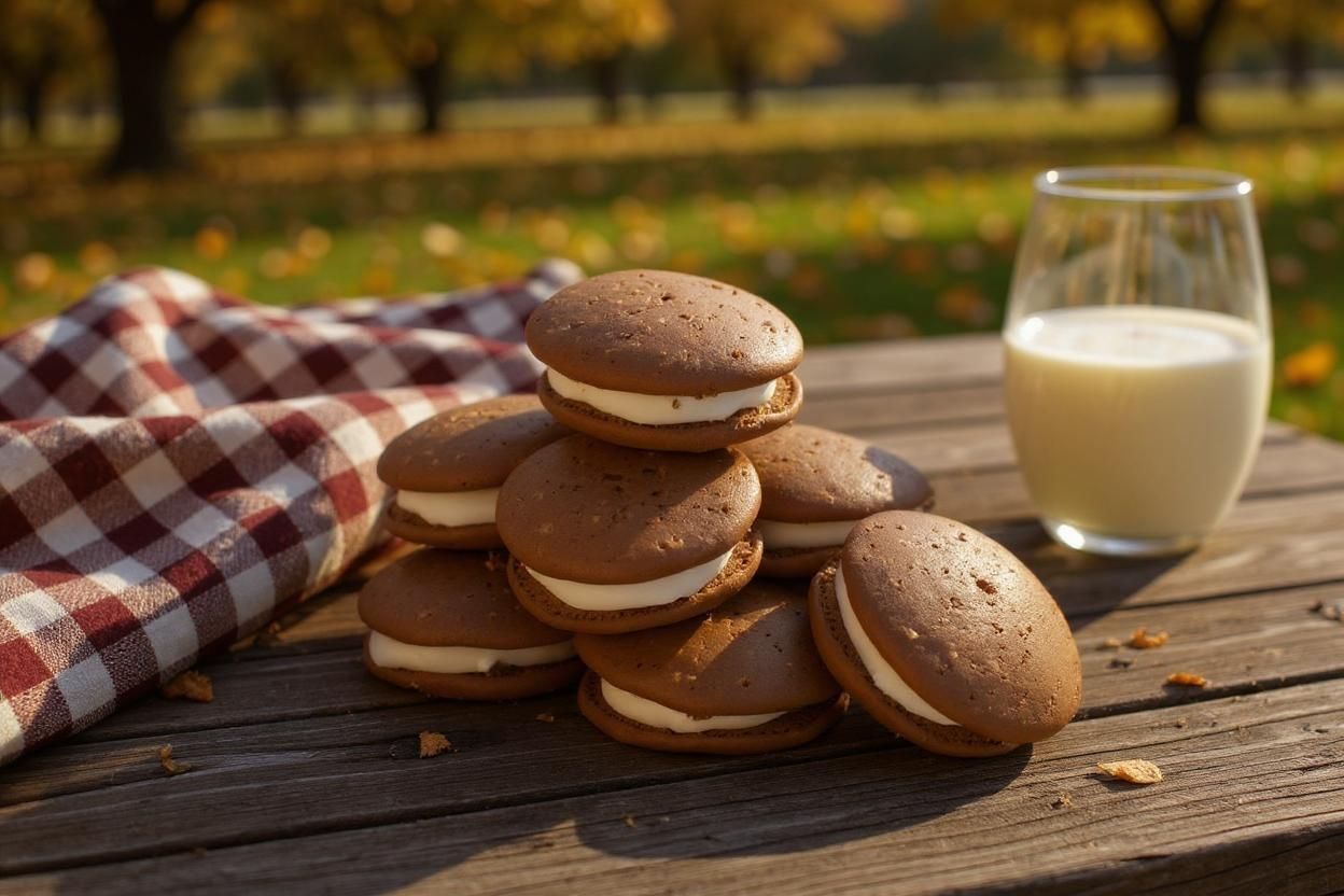 Pumpkin Whoopie Pies With Cream-Cheese Filling  (1 Dz.)