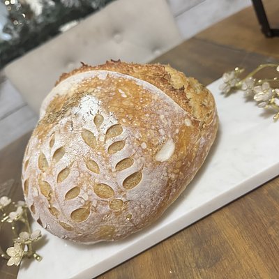 Rosemary Sea Salt Sourdough Loaf