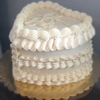 7in Heart Shaped cake 