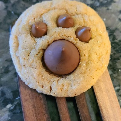 1 Dozen Paw Print Peanut Butter Blossom Cookies
