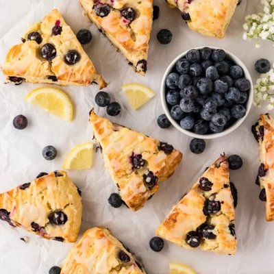 Gluten Free Lemon Blueberry Scones 8 Pack 