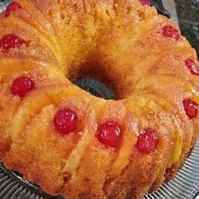 Pineapple Upside Down Bundt Cake 