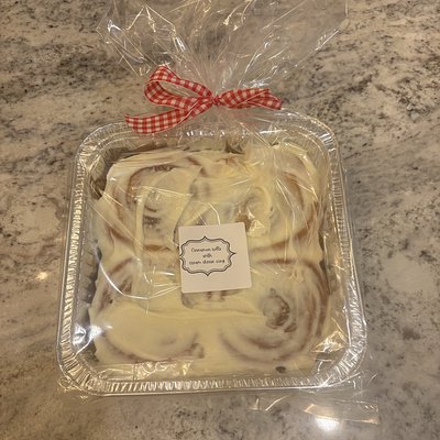 Cinnamon rolls with cream cheese icing