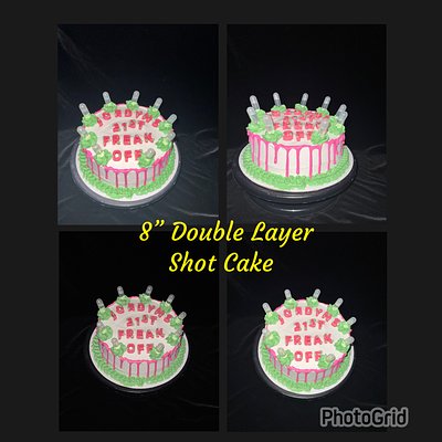 8” Double Layer Adult Cake 