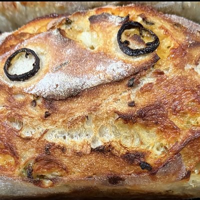 Jalapeño and Cheddar Sourdough Loaf