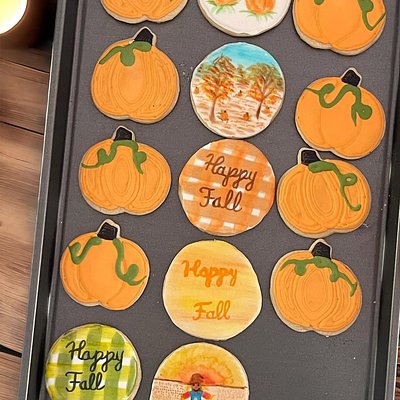 Fall Sugar Cookies 