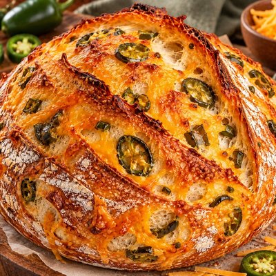 Candied Jalapeño & Cheddar Sourdough 