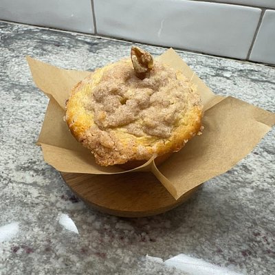Banana Nut Sourdough Muffin With Strudel
