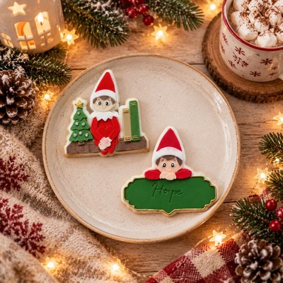 Elf On A Shelf Biscuit Box Personalised 