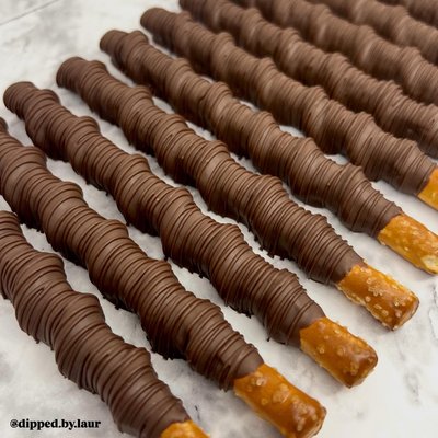 Caramel Wrapped Pretzel Rods
