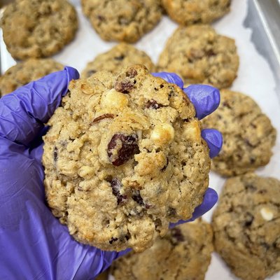 Oatmeal Cranberry Pecan White Chocolate Chip Cookies (1/2 Dozen)