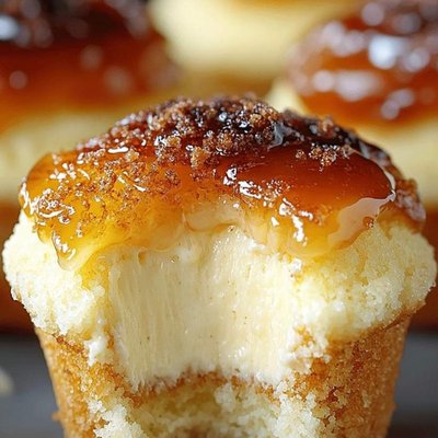 Creme Brulee Cheesecake Cupcakes