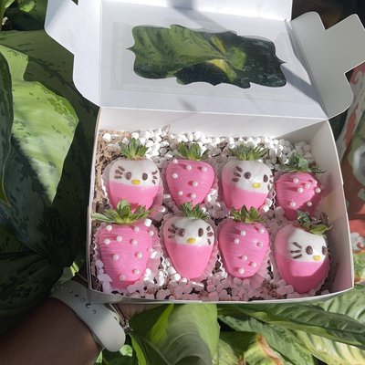 8 Chocolate Covered Strawberries 