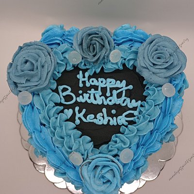 Custom 6 inch 2 layer Heart Cake 