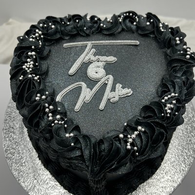 8” Custom Heart Cake
