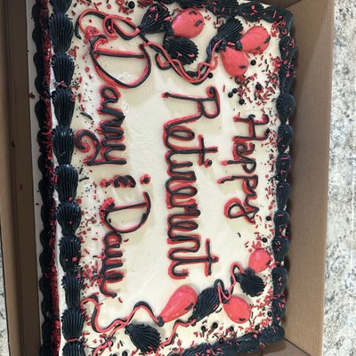 1/2 Sheet Cake Frosting Only 